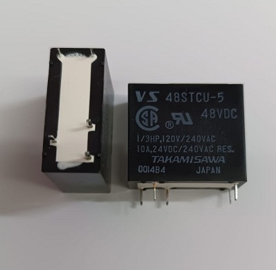 VS-48STCU-5 RÖLE 48VDC  10A TEK KONTAK TAKAMISAWA