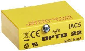 IAC5  5A Solid State Relay IAC ON/OFF AC voltage levels at 90-140 VAC 5VDC OPTO22